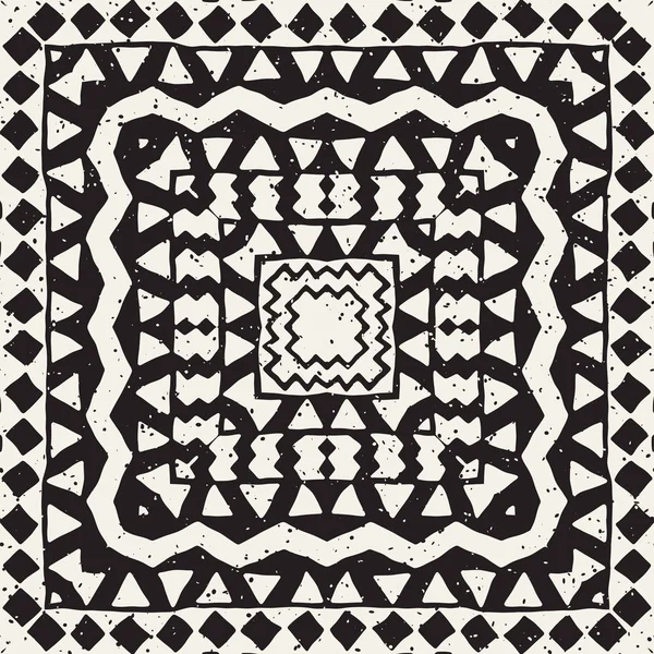 Elle çizilmiş Dikişsiz desen çizdi. Vektör aşiret tasarım arka plan. Etnik motif. Geometrik etnik Şerit çizgileri resimde. Sanat baskı, tekstil, duvar kağıdı, kağıt ambalaj için.