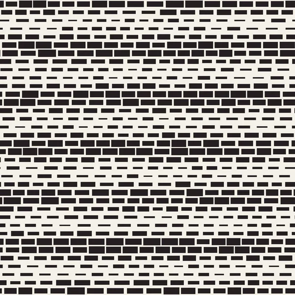 Siyah ve beyaz düzensiz kesik çizgiler desen. Modern soyut vektör sorunsuz arka plan. Şık kaotik çizgili Mozaik