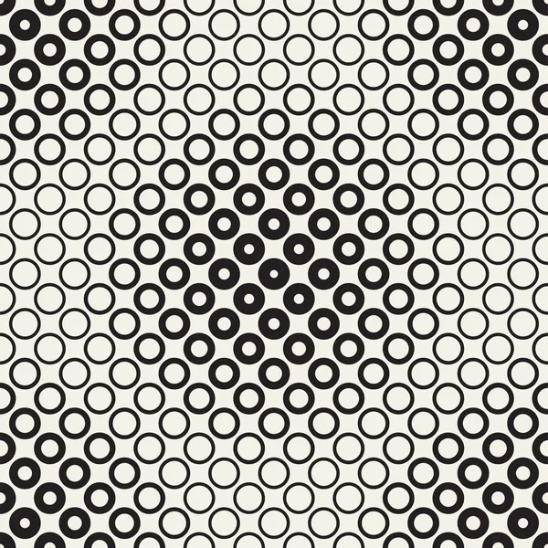 Siyah-beyaz desen arka plan soyut. Kesintisiz geometrik daire yarı ton. Şık modern doku