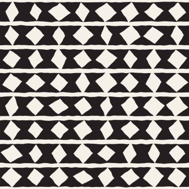 Elle çizilmiş stil etnik seamless modeli. Arka plan soyut geometrik şekiller