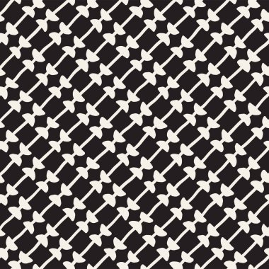 El ile Seamless Modeli hatları çizilmiş. Arka plan serbest fırça darbeleriyle. Siyah ve beyaz doku. Kağıt ambalaj için süsleme.