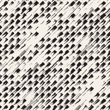 Vektör Dikişsiz desen çizgileri ve vuruş. Siyah ve beyaz arka plan ile mürekkep satır öğeleri. El doku boyalı.