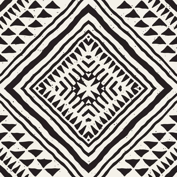 Elle çizilmiş Dikişsiz desen çizdi. Vektör aşiret tasarım arka plan. Etnik motif. Geometrik etnik Şerit çizgileri resimde. Sanat baskı, tekstil, duvar kağıdı, kağıt ambalaj için.