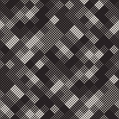 Modern şık noktalı resim doku. Daireler ile sonsuz arka plan. Vektör Dikişsiz mozaik desen.