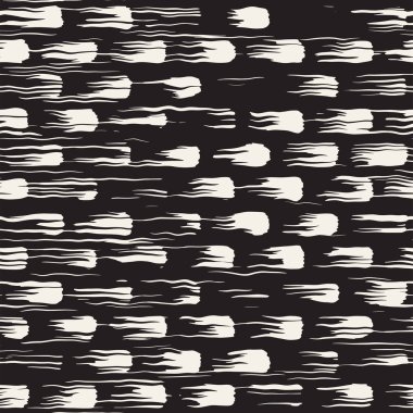 Vektör Dikişsiz desen çizgileri ve vuruş. Siyah ve beyaz arka plan ile mürekkep satır öğeleri. El doku boyalı.