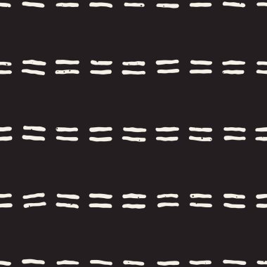 El ile Seamless Modeli hatları çizilmiş. Arka plan serbest fırça darbeleriyle. Siyah ve beyaz doku. Kağıt ambalaj için süsleme.