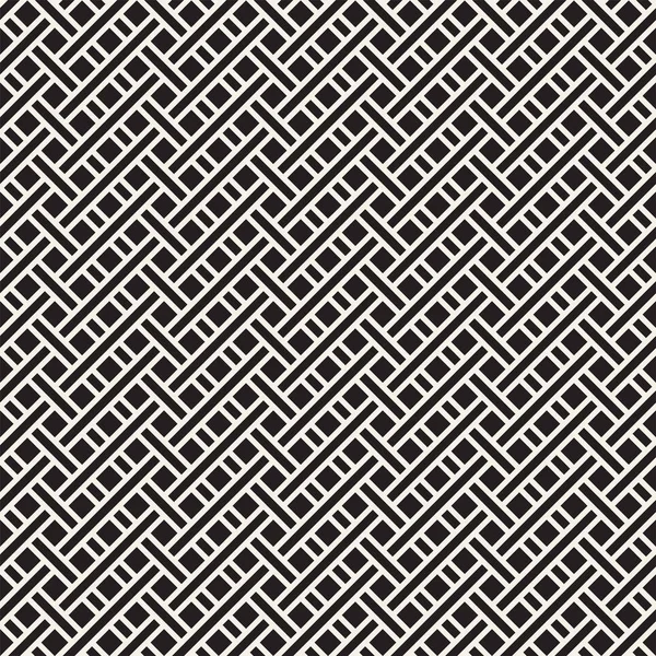 Hladké tkané pruhy vzor mříž. Moderní stylový textura. Opakující se pozadí abstraktní s prokládání řádků. Jednoduché mřížky — Stockový vektor