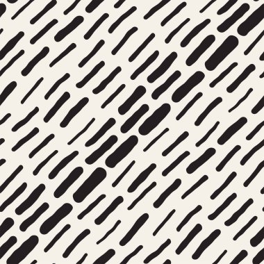 Arka arka plan ile yuvarlak fırça darbeleri. Doodle vektör Seamless Modeli.