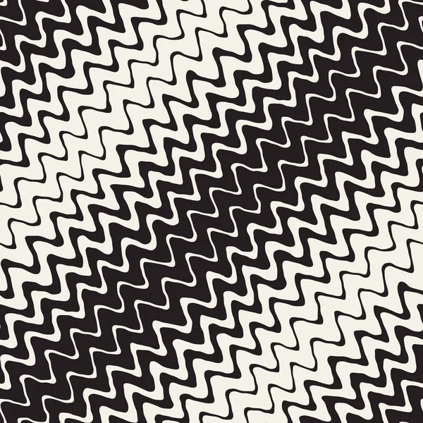 Sorunsuz dalgalı el çekilmiş çizgili desen. Yinelenen vektör doku.