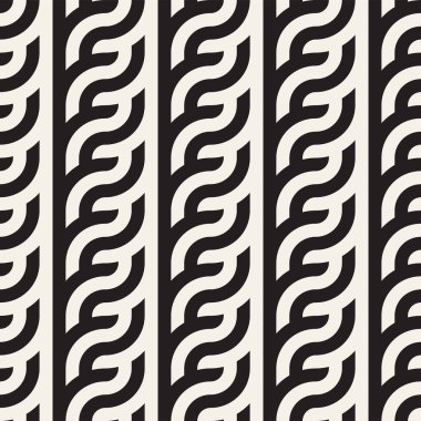 Kesintisiz geometrik desen. Geometrik çizgili arka plan. Satırları yazdırma şık vektör yuvarlak