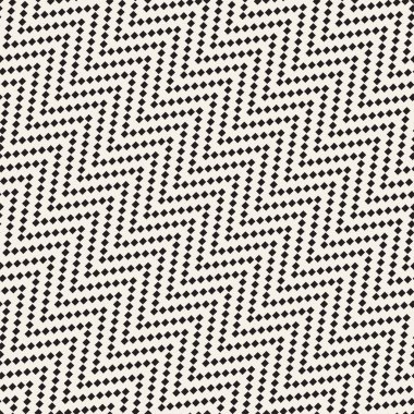 Yarı ton sinirli satırları sonsuz şık doku Mozaik. Vektör sorunsuz siyah-beyaz desen