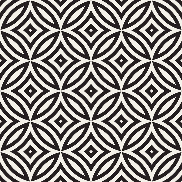 Vektör kesintisiz geometrik yuvarlak hatları desen. Geometrik arka plan tasarlamak