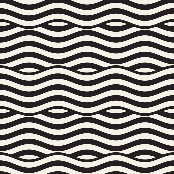 Dalgalı çizgilerle soyut geometrik desen. Titreşimli görüntüyü çizgili tasarım yuvarlanır. Sorunsuz vektör arka plan.