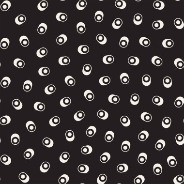 Sorunsuz ilkel karmakarışık minimalizm desenleri. Geometrik şekiller rastgele dağılmış. Soyut retro adam