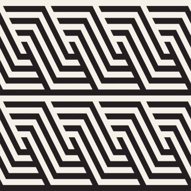 Eğimli çizgiler Modern doku yinelenen. Tek renkli geometrik Seamless Modeli.