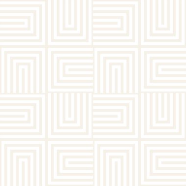 Geometrik yinelenen döşeme çizgili. Vektör Dikişsiz tek renkli ince desen