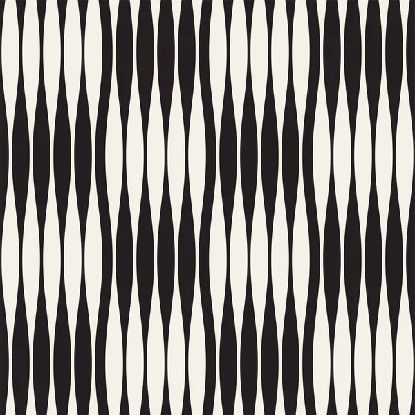 Dalgalı çizgiler vektör seamless modeli. Retro dalgalı doku. Geometrik çizgiler tek renkli tasarım.