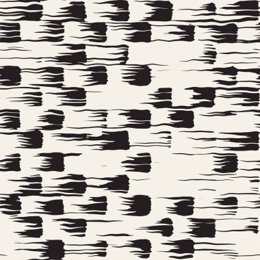 Vektör Dikişsiz desen fırça çizgileri ve vuruş. Siyah ve beyaz arka plan mürekkep elemanları ile. El doku boyalı.