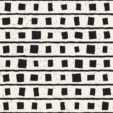 Elle çizilmiş stil etnik seamless modeli. Arka plan soyut geometrik şekiller