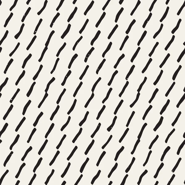 El ile Dikişsiz desen fırça darbeleriyle çizilmiş. Mürekkep doodle illüstrasyon. Geometrik tek renkli vektör desen.