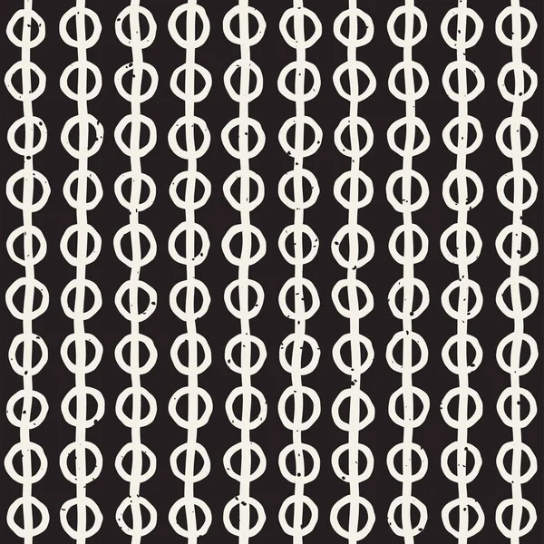 Seamless pattern with hand drawn lines. Abstract background with freehand brush strokes. Black and white texture. Ornament for wrapping paper. — Stock Vector