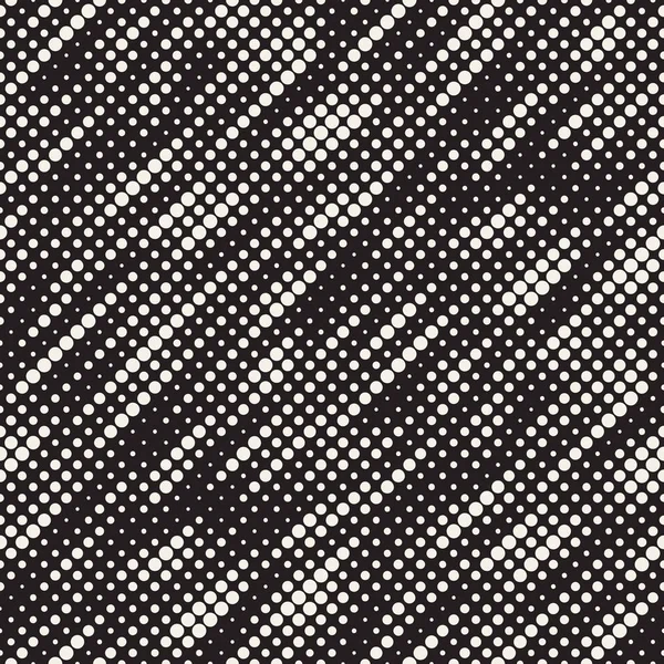 Moderne stijlvolle halftoon patroon. Eindeloze abstracte achtergrond met willekeurige cirkels. Vector naadloze mozaïek patroon. — Stockvector