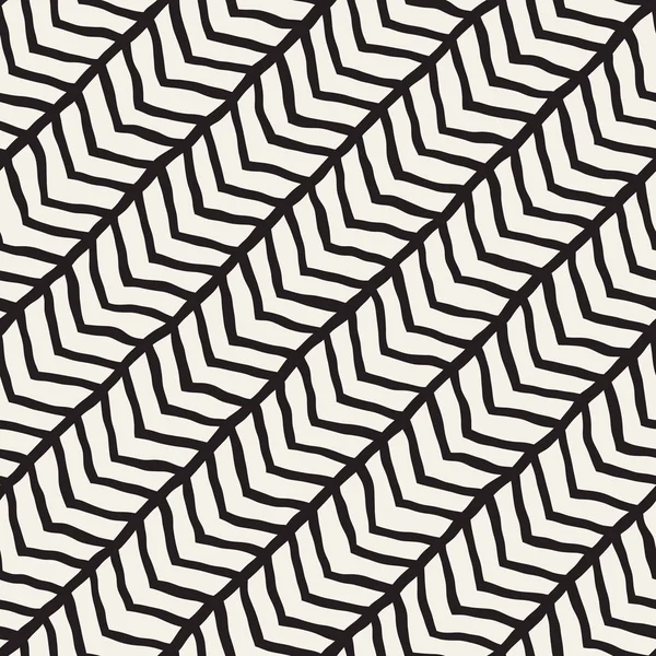 El ile Dikişsiz desen fırça darbeleriyle çizilmiş. Mürekkep doodle illüstrasyon. Geometrik tek renkli vektör desen.