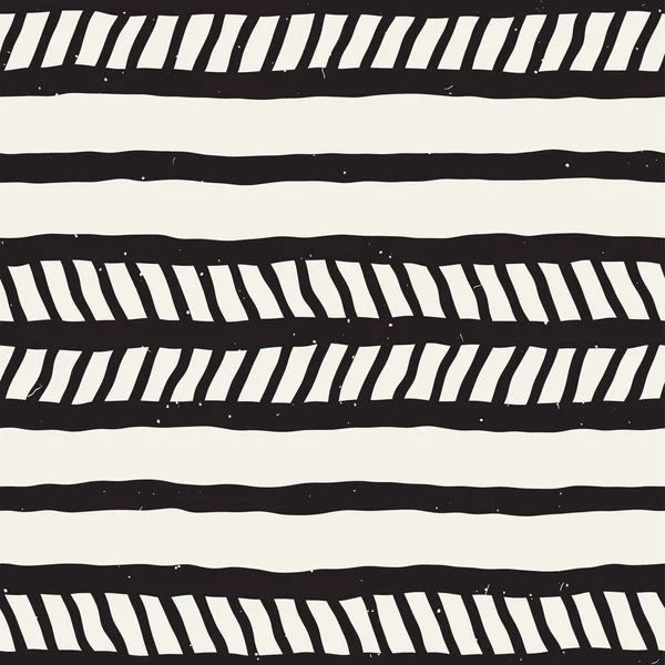 El ile Dikişsiz desen fırça darbeleriyle çizilmiş. Mürekkep doodle illüstrasyon. Geometrik tek renkli vektör desen.