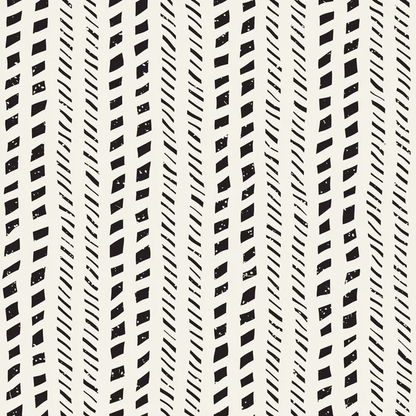 El ile Dikişsiz desen fırça darbeleriyle çizilmiş. Mürekkep doodle illüstrasyon. Geometrik tek renkli vektör desen.