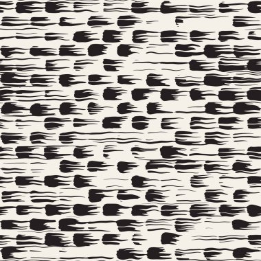 Vektör Dikişsiz desen çizgileri ve vuruş. Siyah ve beyaz arka plan ile mürekkep satır öğeleri. El doku boyalı.