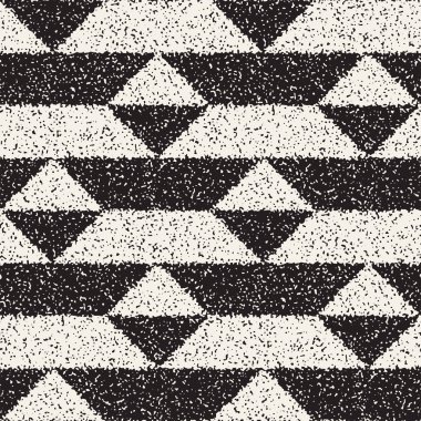 Gürültülü soyut geometrik şekiller arka plan dokulu. Vektör Dikişsiz grungy desen.