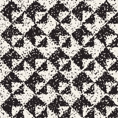 Gürültülü soyut geometrik şekiller arka plan dokulu. Vektör Dikişsiz grungy desen.