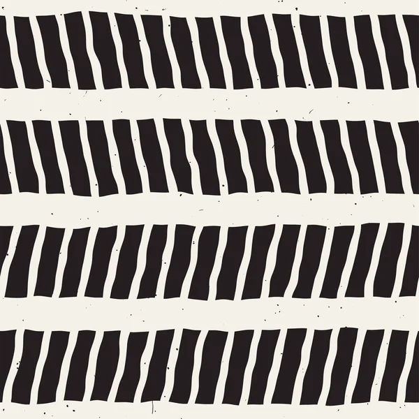 El ile Dikişsiz desen fırça darbeleriyle çizilmiş. Mürekkep doodle illüstrasyon. Geometrik tek renkli vektör desen.