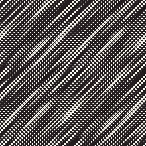 Modern Stylish Halftone Texture. Endless Abstract Background With Random Circles. Vector Seamless Mosaic Pattern. — Stock Vector