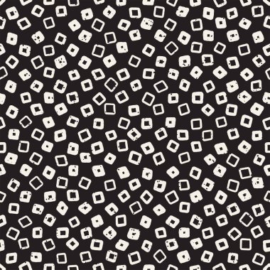 Elle çizilmiş siyah beyaz mürekkep soyut, pürüzsüz desen. Vektör stili grunge dokusu. Tek renkli geometrik dağınık şekiller boya fırça çizgileri