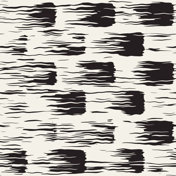 Vektör Dikişsiz desen fırça çizgileri ve vuruş. Siyah ve beyaz arka plan mürekkep elemanları ile. El doku boyalı.