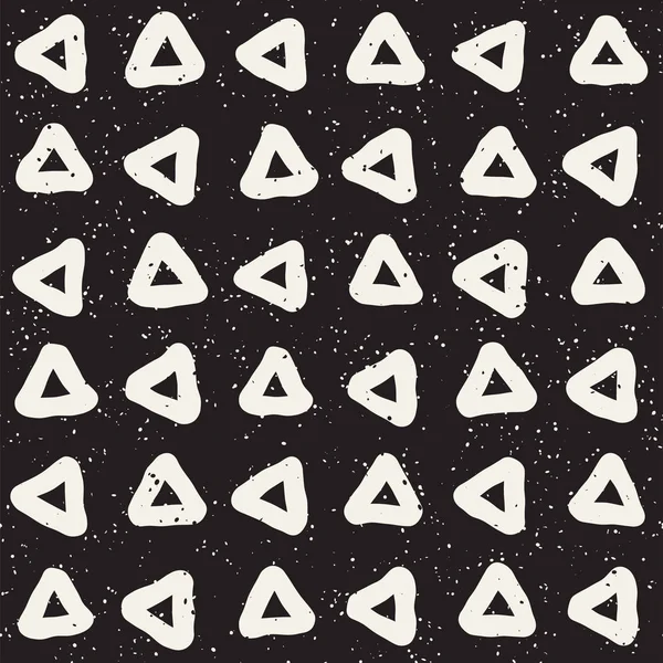 El ile Seamless Modeli hatları çizilmiş. Arka plan serbest fırça darbeleriyle. Siyah ve beyaz doku. Kağıt ambalaj için süsleme.