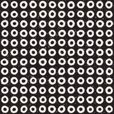 El ile Seamless Modeli hatları çizilmiş. Arka plan serbest fırça darbeleriyle. Siyah ve beyaz doku. Kağıt ambalaj için süsleme.