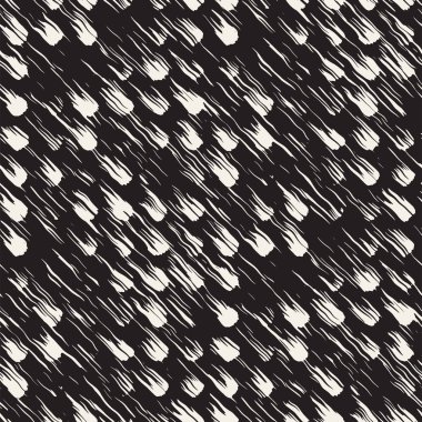 Vektör Dikişsiz desen fırça çizgileri ve vuruş. Siyah ve beyaz arka plan ile mürekkep satır öğeleri. El doku boyalı.
