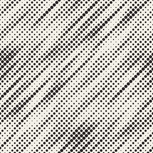 Modern Stylish Halftone Texture Endless Abstract Background Random Size Circles — Stock Vector