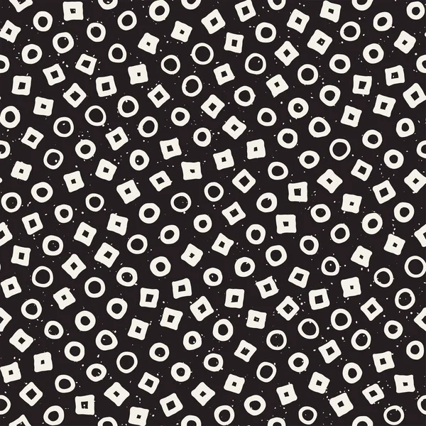 Elle çizilmiş siyah beyaz mürekkep soyut, pürüzsüz desen. Vektör stili grunge dokusu. Tek renkli geometrik dağınık şekiller boya fırça çizgileri