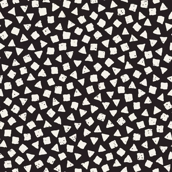 Elle çizilmiş siyah beyaz mürekkep soyut, pürüzsüz desen. Vektör stili grunge dokusu. Tek renkli geometrik dağınık şekiller boya fırça çizgileri