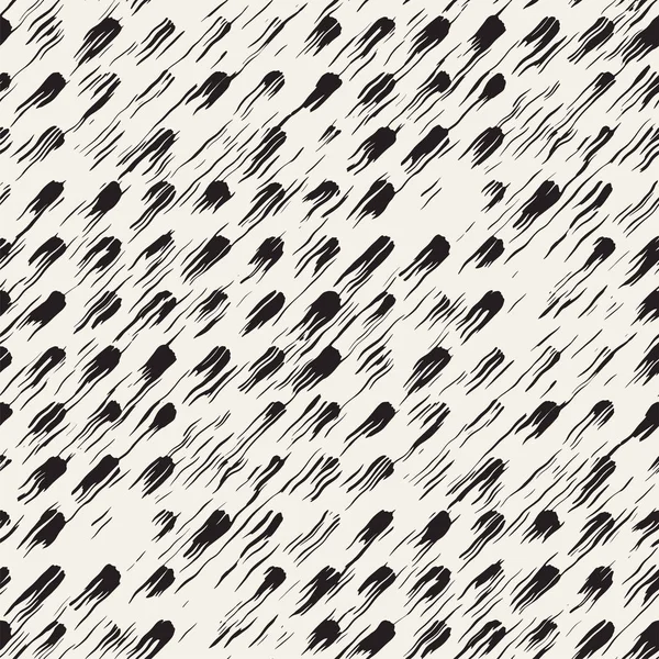 Vektör Dikişsiz desen fırça çizgileri ve vuruş. Siyah ve beyaz arka plan ile mürekkep satır öğeleri. El doku boyalı.