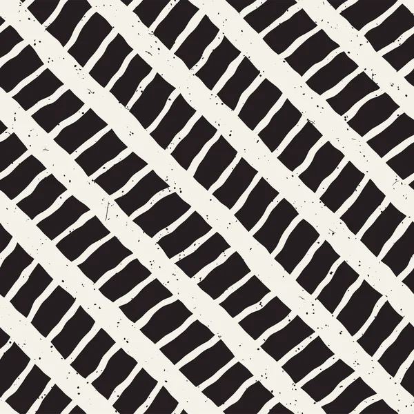 El ile Dikişsiz desen fırça darbeleriyle çizilmiş. Doodle grunge illüstrasyon mürekkep. Geometrik tek renkli vektör desen.