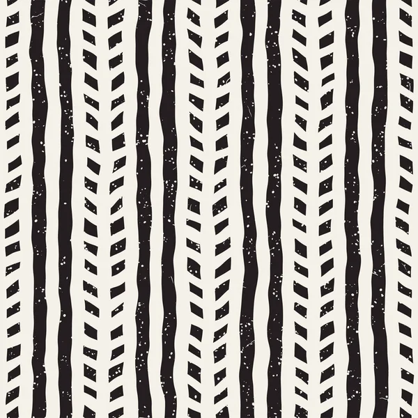 El ile Dikişsiz desen fırça darbeleriyle çizilmiş. Doodle grunge illüstrasyon mürekkep. Geometrik tek renkli vektör desen.