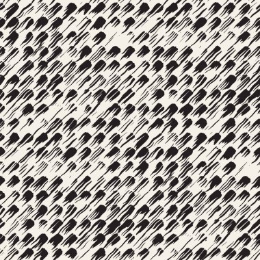 Vektör Dikişsiz desen fırça çizgileri ve vuruş. Siyah ve beyaz arka plan ile mürekkep satır öğeleri. El doku boyalı.