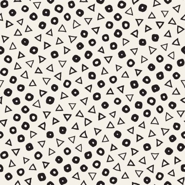 Elle çizilmiş siyah beyaz mürekkep soyut, pürüzsüz desen. Vektör stili grunge dokusu. Tek renkli geometrik dağınık şekiller boya fırça çizgileri