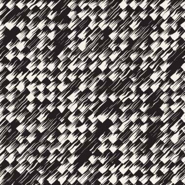 Vektör Dikişsiz desen fırça çizgileri ve vuruş. Siyah ve beyaz arka plan ile mürekkep satır öğeleri. El doku boyalı.