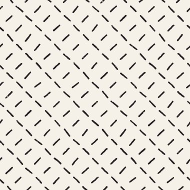 El ile Seamless Modeli hatları çizilmiş. Arka plan serbest fırça darbeleriyle. Siyah ve beyaz doku. Kağıt ambalaj için süsleme.