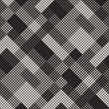 Modern şık noktalı resim doku. Rastgele boyut daireler ile sonsuz arka plan. Vektör Dikişsiz mozaik desen.